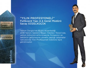 "Yılın Profesyoneli" Fullboard A.Ş. Genel Müdürü Savaş Güzelküçük